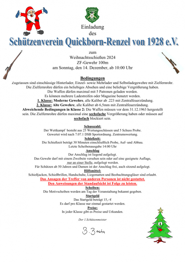 ZF-Weihnachtsschießen und Quickborn Pistol Cup 2025