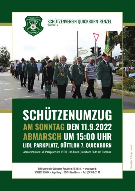 Schützenumzug am Sonntag, den 11.09.2022